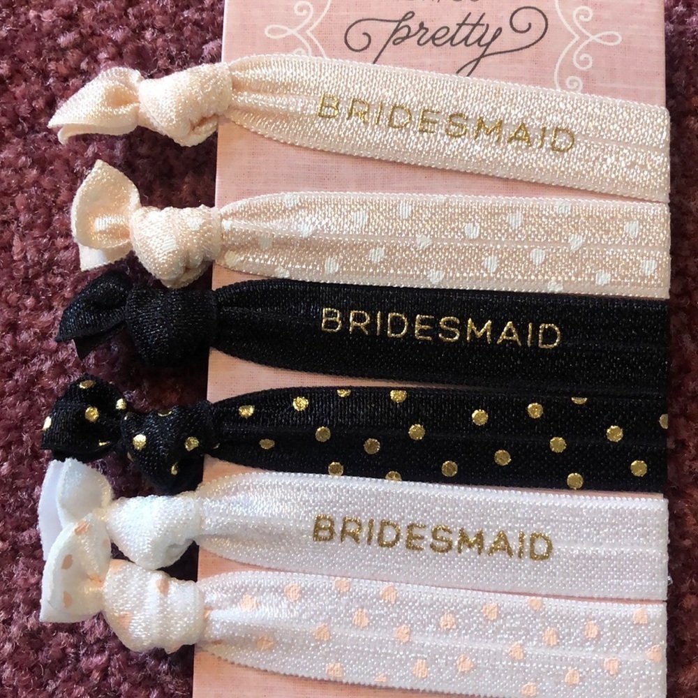 NWT Bridesmaid Ponytail holders